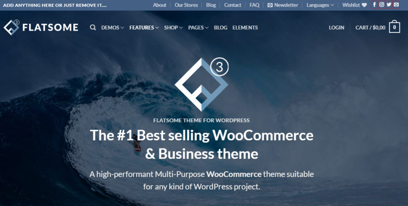 Flatsome là theme được ưa chuộng nhất cho các website thương mại