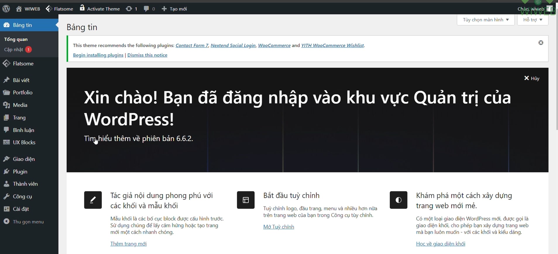 Trang Quản Trị WordPress