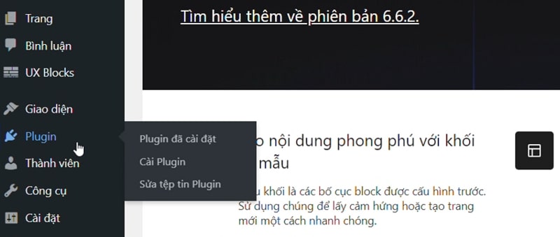 Cài đặt plugin