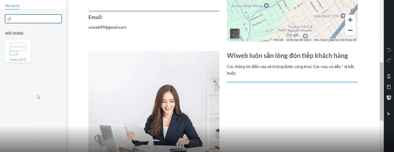 Thêm elements Form (CF7)