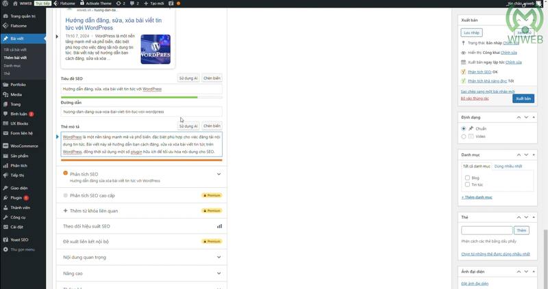 Chỉnh Yoast Seo