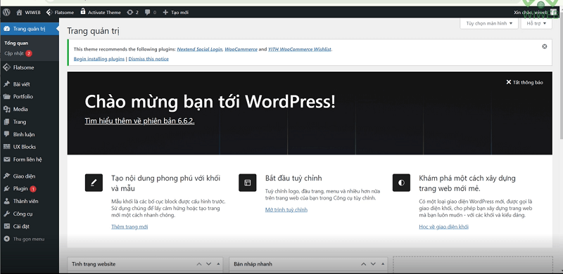 Đăng nhập WordPress