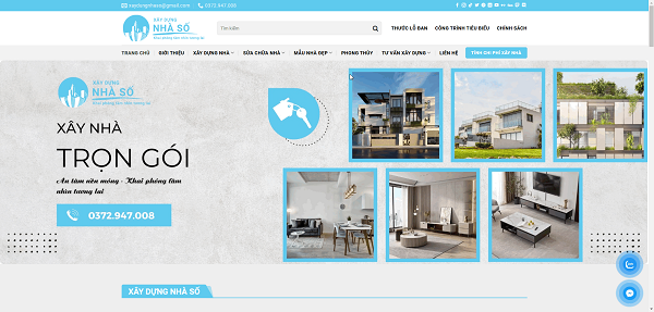 Thiết kế website xây dựng