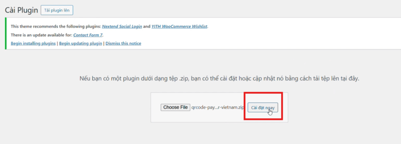 Cài đặt plugin 