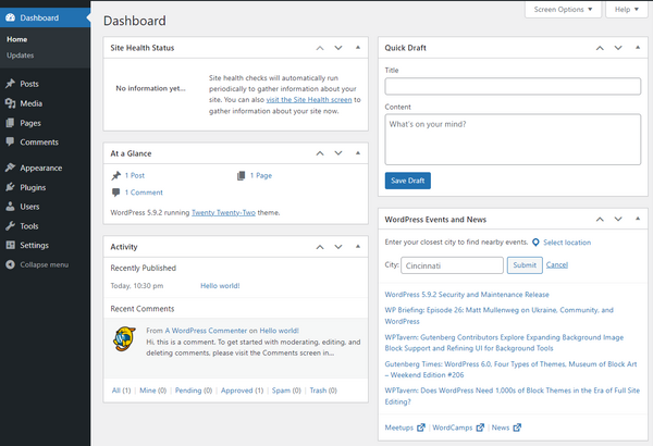 Các vấn đề thường gặp khi sử dụng WordPress Dashboard và cách khắc phục