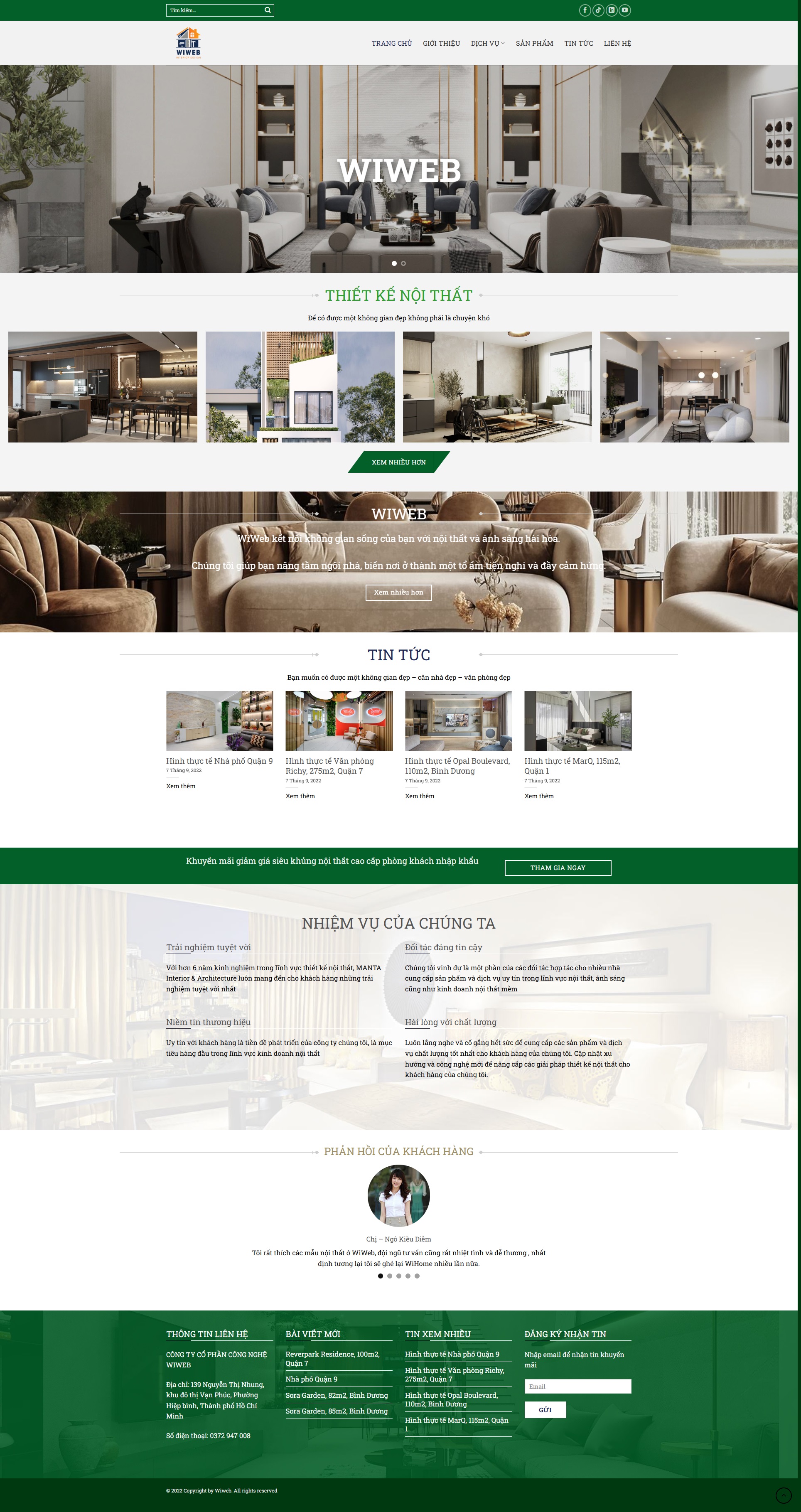 Fullpage Theme Nội Thất 2