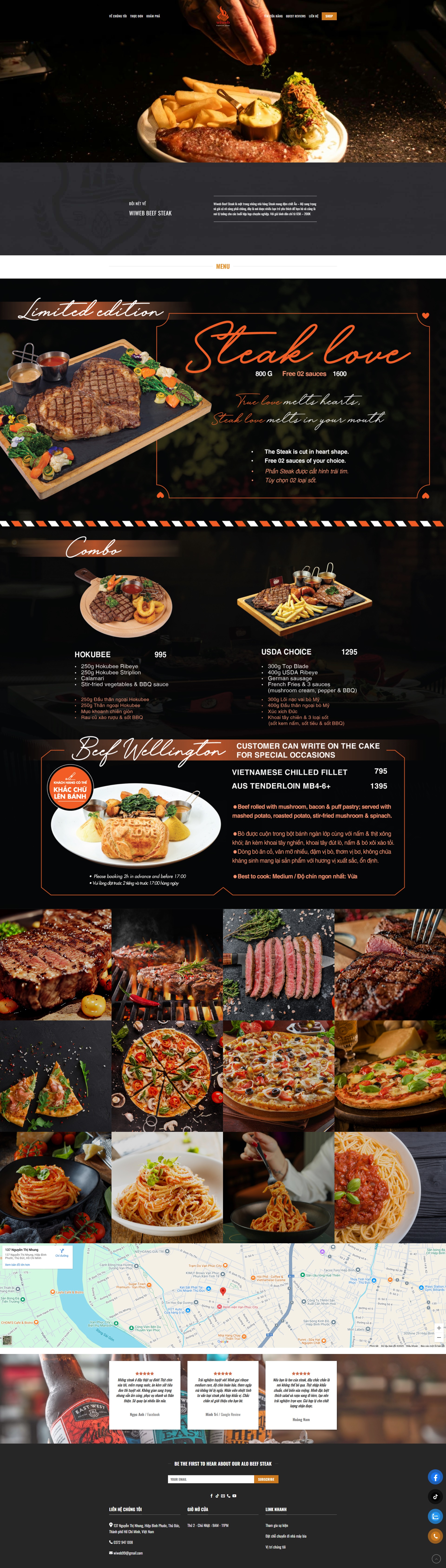 Fullpage Theme nhà hàng 2