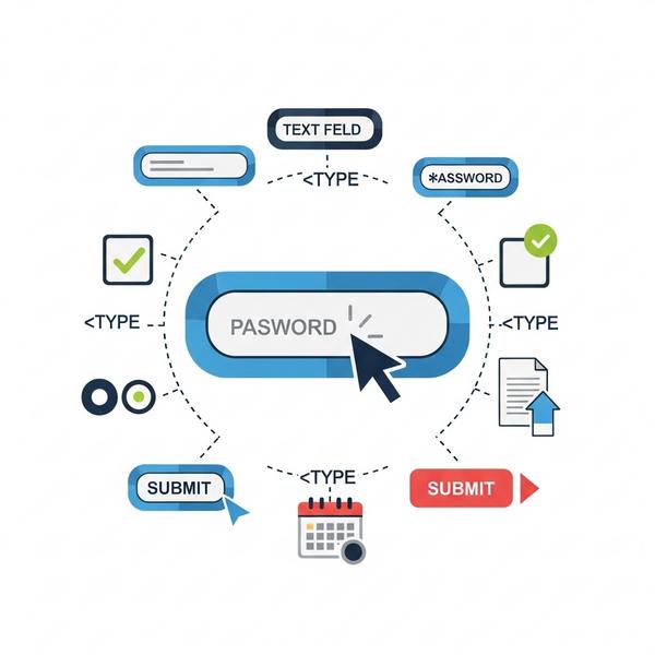 Các loại Input trong HTML (Thuộc tính Type) phổ biến nhất