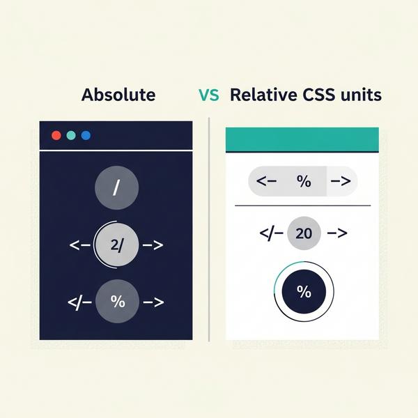 Phân loại các đơn vị trong CSS: Tuyệt đối vs. Tương đối