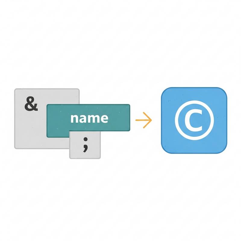 Cú pháp để thêm một HTML Entity