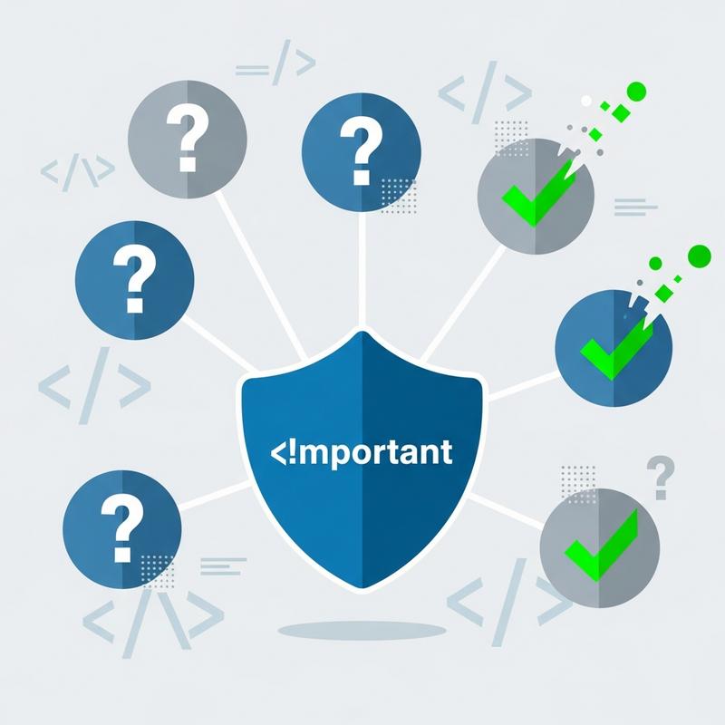 Giải đáp các câu hỏi thường gặp về !important