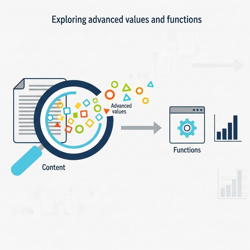 Khám phá các giá trị nâng cao và hàm trong content