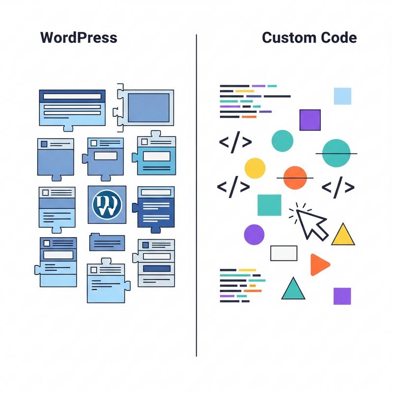 Định nghĩa nền tảng: WordPress và Code tay là gì?
