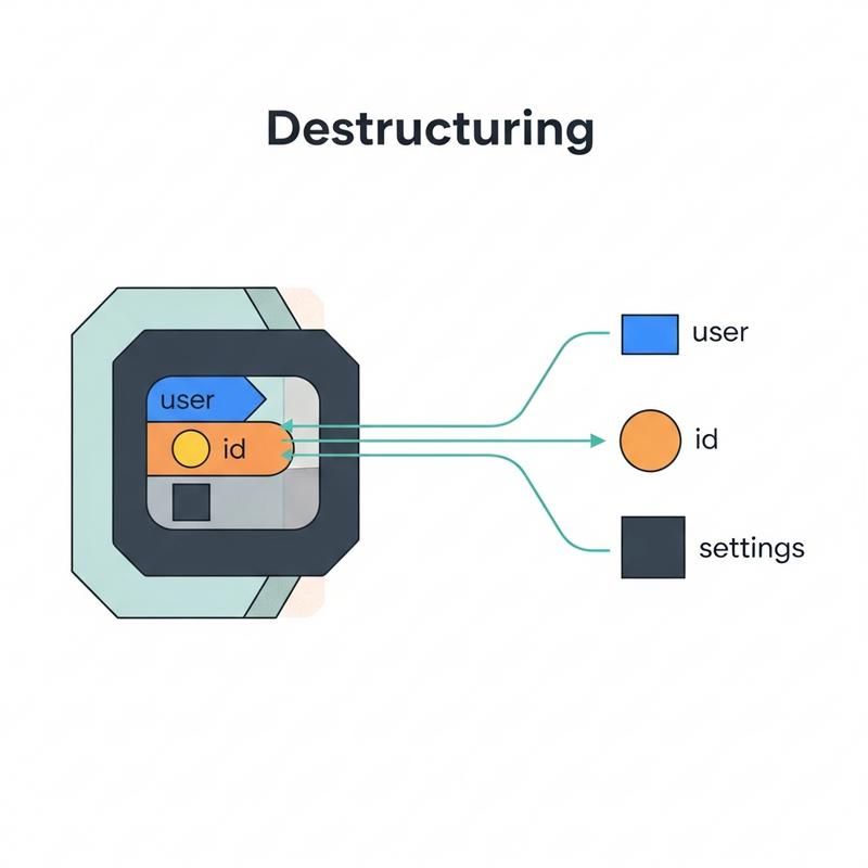 Ví dụ và Ứng dụng Thực tế của Destructuring
