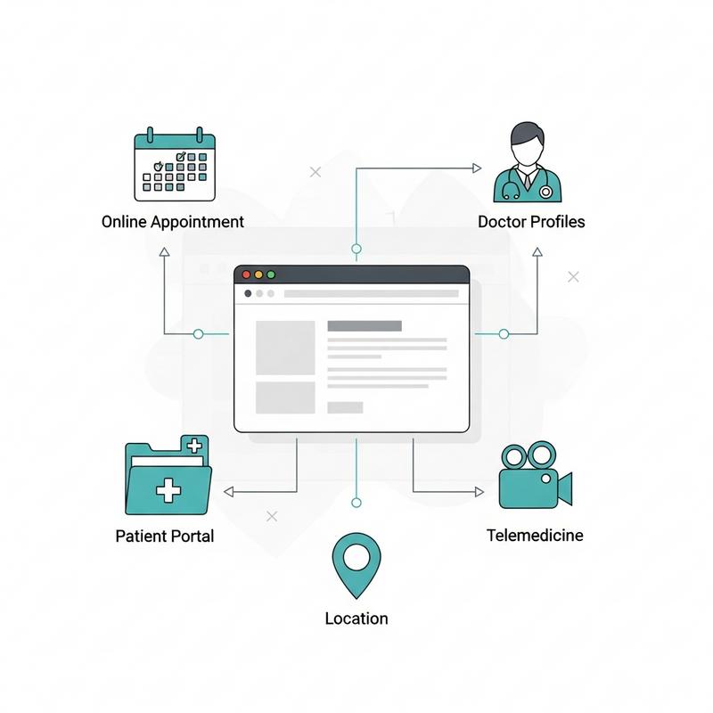 Các tính năng BẮT BUỘC phải có trên một website phòng khám hiện đại