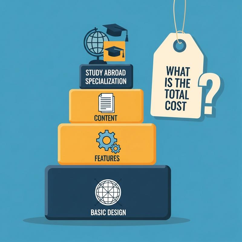 Chi phí thiết kế một website du học là bao nhiêu?