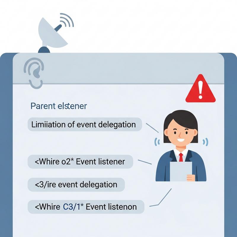 Khi nào không nên sử dụng Event Delegation?