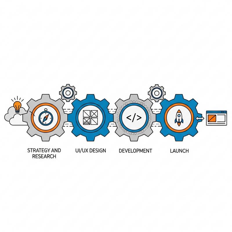 Quy trình thiết kế website công nghiệp bài bản tại WiWeb