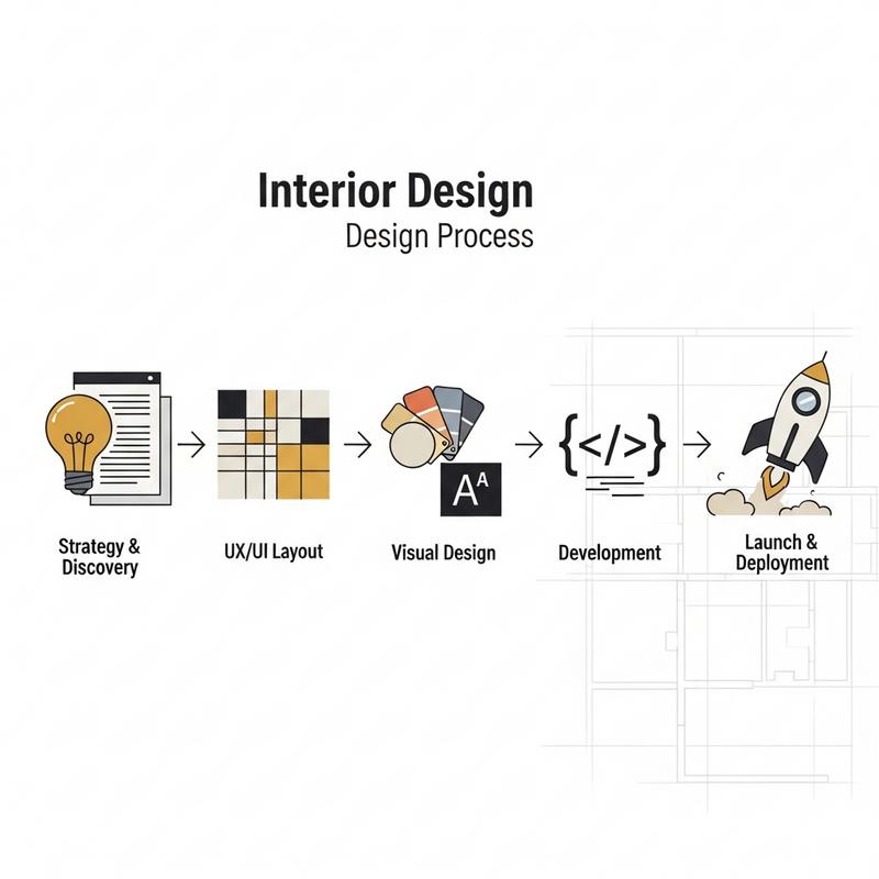 Quy trình Thiết kế Website Nội thất bài bản và rõ ràng