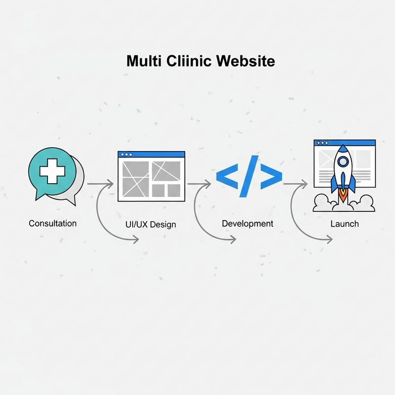 Quy trình thiết kế website phòng khám chuyên nghiệp tại WiWeb