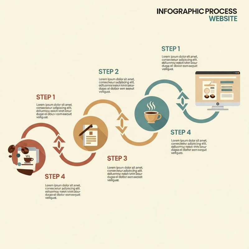 Quy trình thiết kế website quán cà phê chuyên nghiệp tại WiWeb