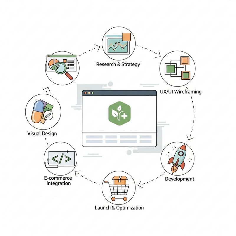 Quy trình thiết kế website thực phẩm chức năng chuyên nghiệp