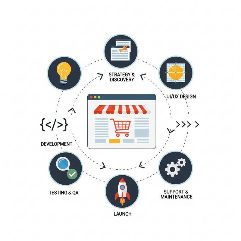 Quy trình thiết kế website thương mại điện tử trọn gói chuyên nghiệp