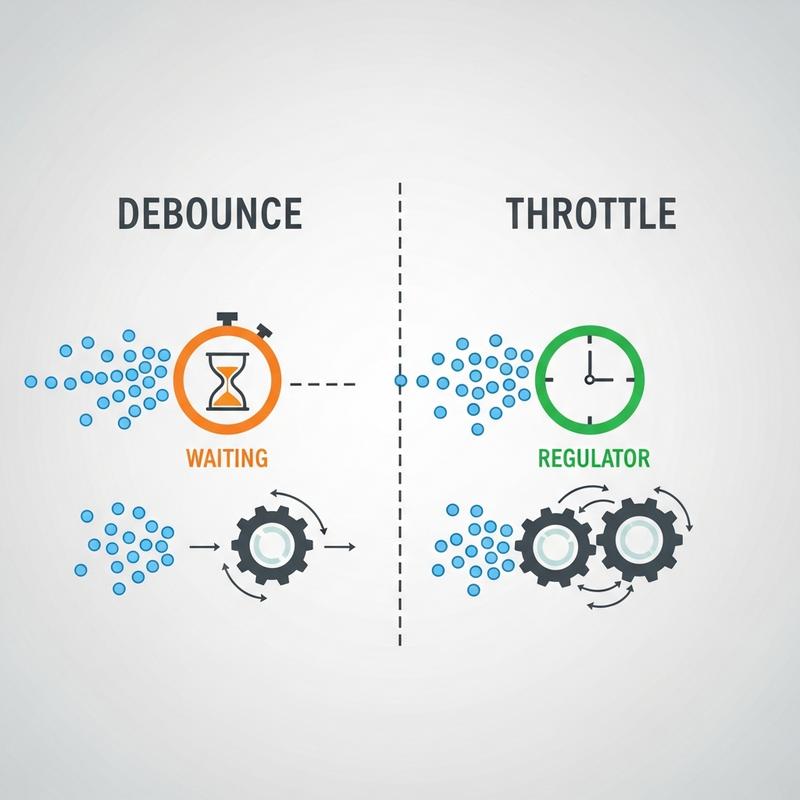 So sánh Debounce vs Throttle: Đâu là sự khác biệt cốt lõi?