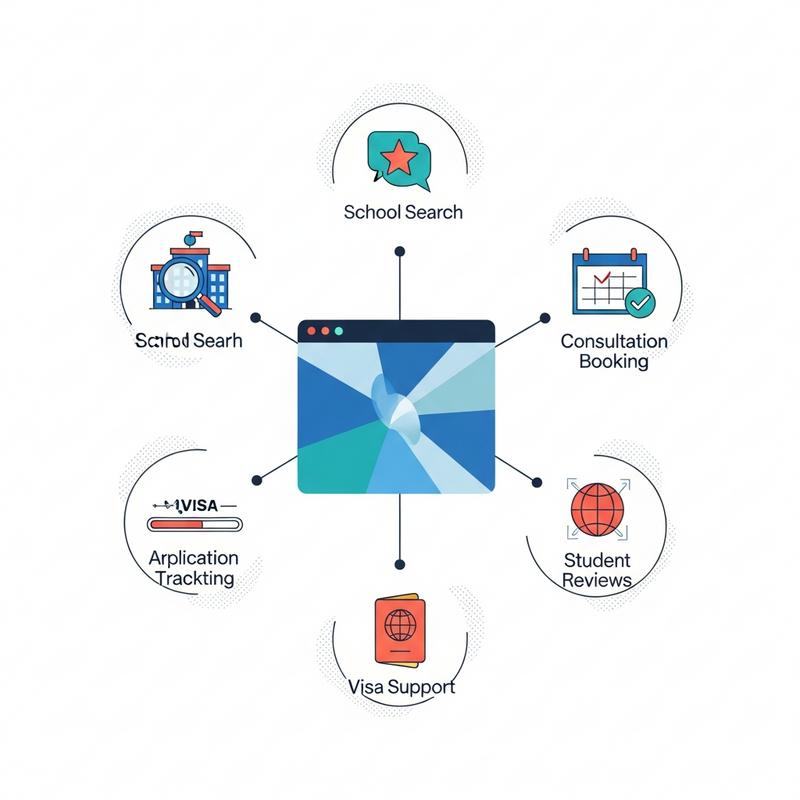 Website tư vấn du học cần có những chức năng quan trọng nào?